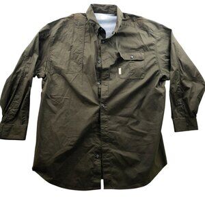 Columbia Mens Vented Shirt Size XXL Long Sleeve Performance Outdoor Button Up
